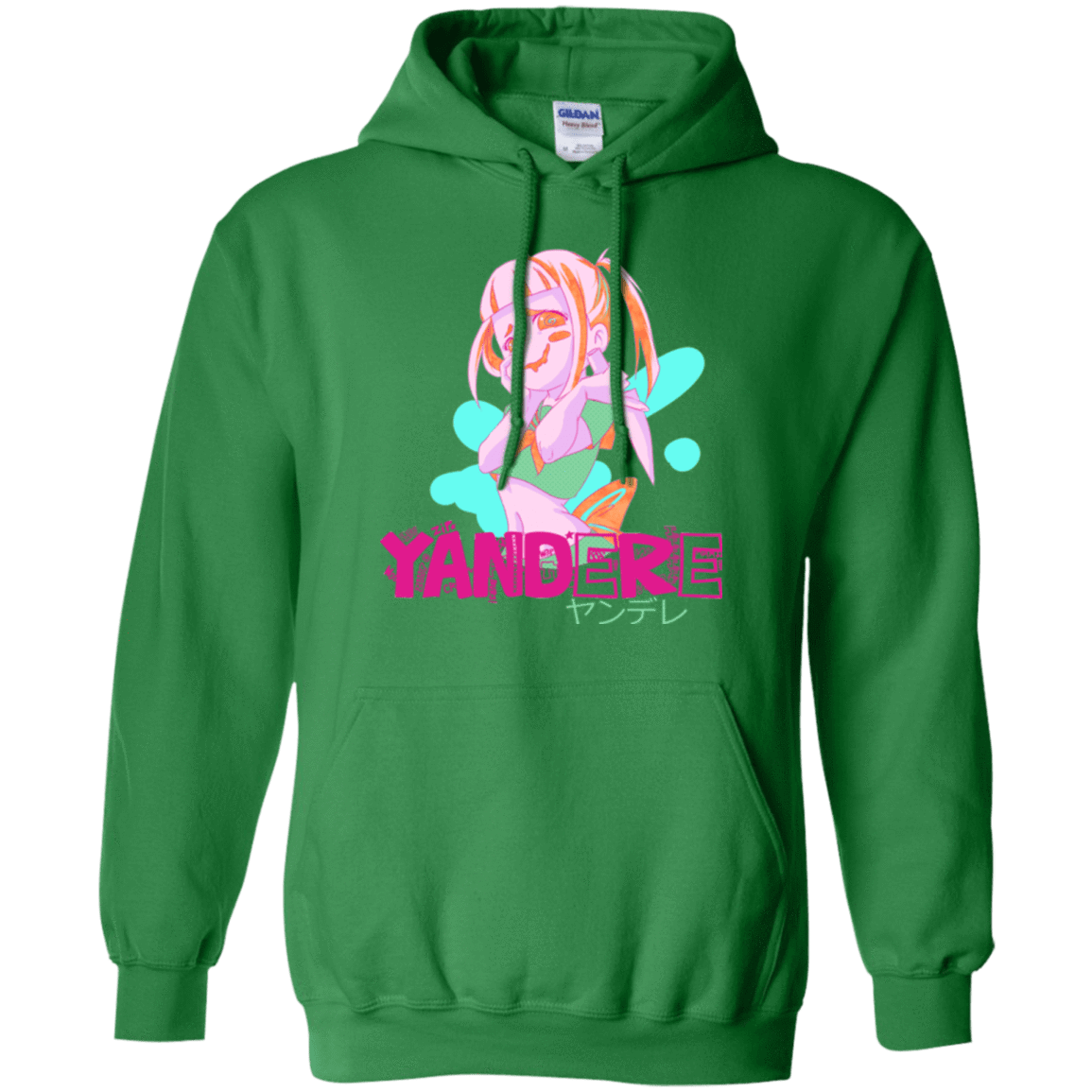 Sweatshirts Irish Green / Small Yandere Pullover Hoodie