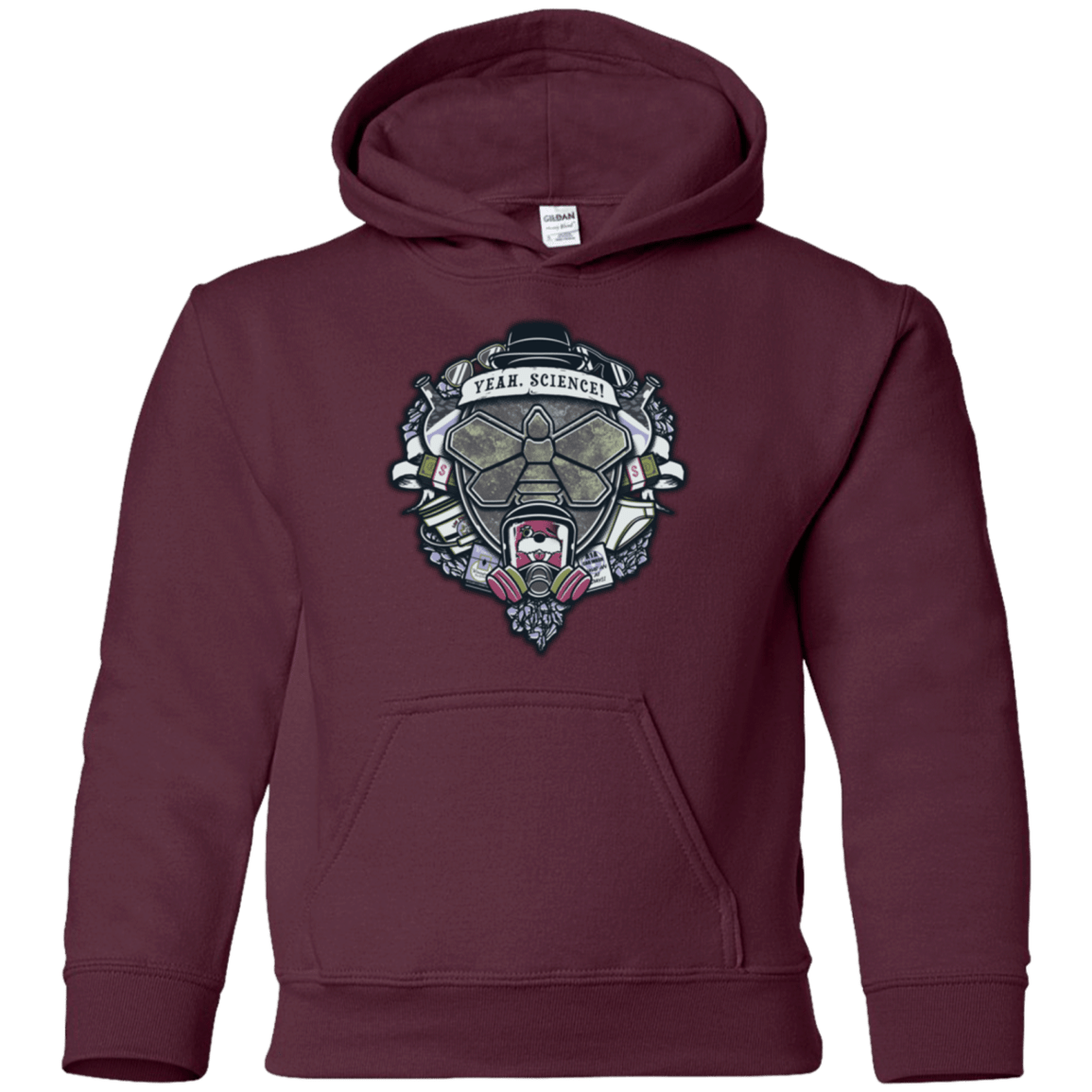 Sweatshirts Maroon / YS Yeah, Science! Youth Hoodie