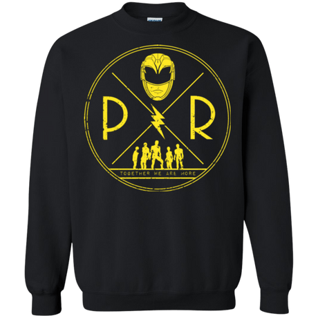 Sweatshirts Black / Small Yellow Power Crewneck Sweatshirt