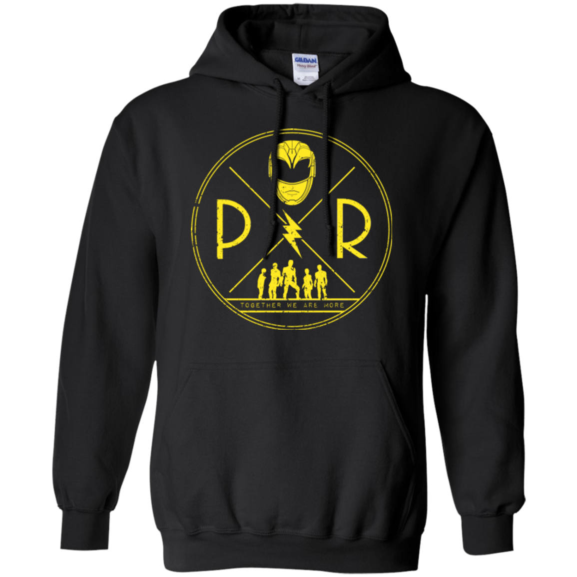 Sweatshirts Black / Small Yellow Power Pullover Hoodie