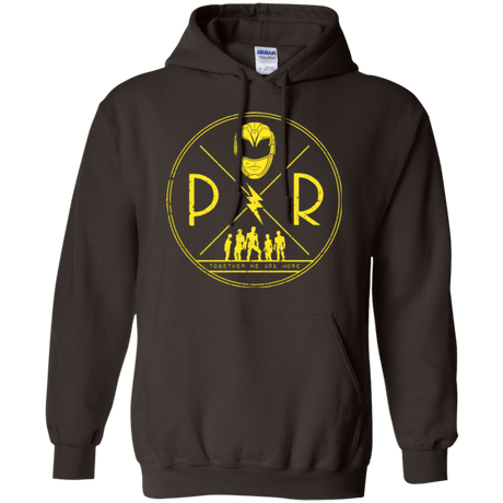 Sweatshirts Dark Chocolate / Small Yellow Power Pullover Hoodie