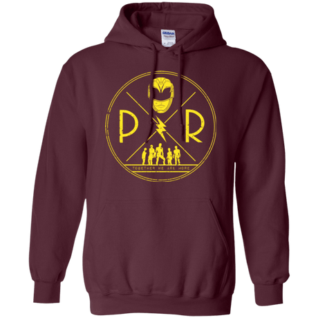 Sweatshirts Maroon / Small Yellow Power Pullover Hoodie