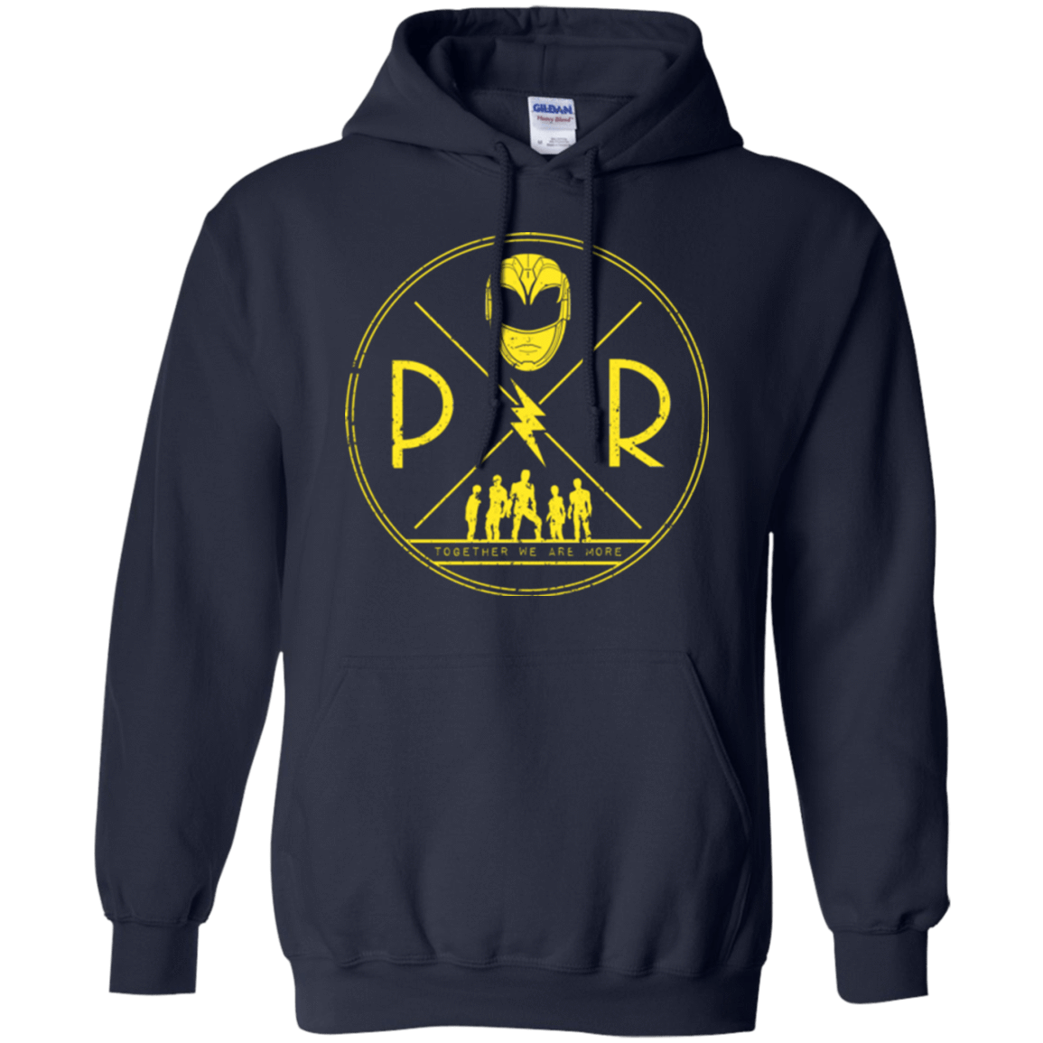 Sweatshirts Navy / Small Yellow Power Pullover Hoodie