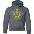 Sweatshirts Dark Heather / YS Yellow Power Youth Hoodie