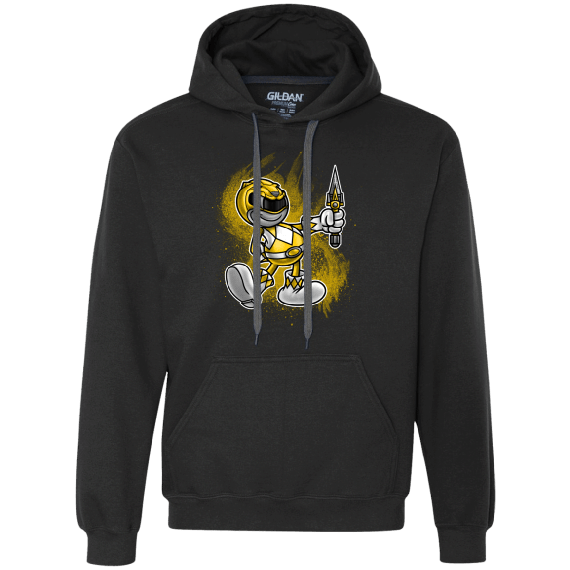 Sweatshirts Black / Small Yellow Ranger Artwork Premium Fleece Hoodie