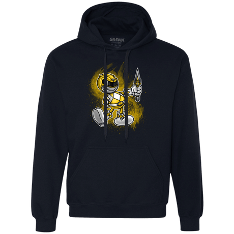 Sweatshirts Navy / Small Yellow Ranger Artwork Premium Fleece Hoodie