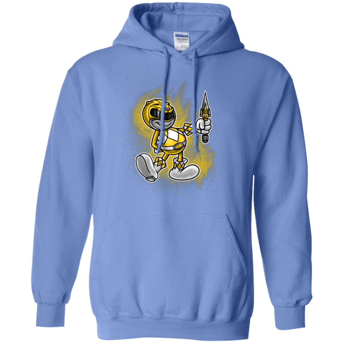 Sweatshirts Carolina Blue / Small Yellow Ranger Artwork Pullover Hoodie