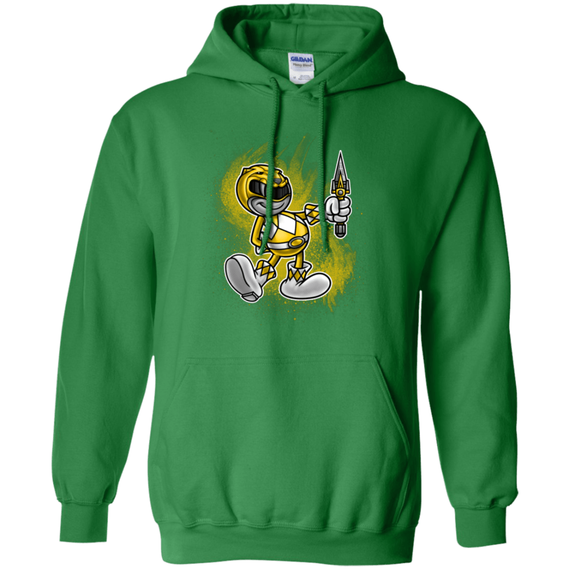 Sweatshirts Irish Green / Small Yellow Ranger Artwork Pullover Hoodie