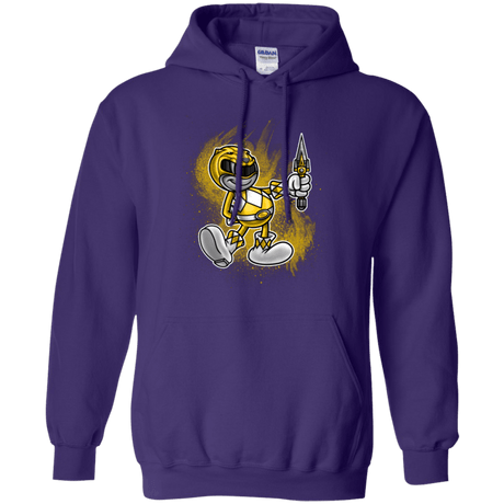 Sweatshirts Purple / Small Yellow Ranger Artwork Pullover Hoodie