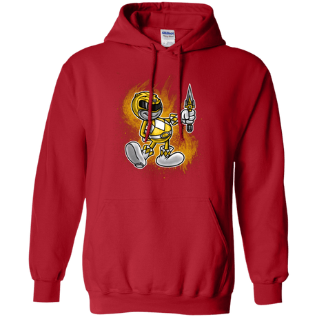 Sweatshirts Red / Small Yellow Ranger Artwork Pullover Hoodie