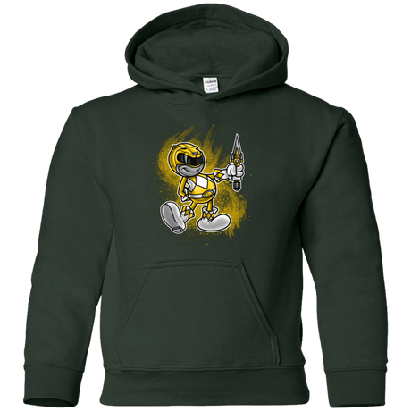 Sweatshirts Forest Green / YS Yellow Ranger Artwork Youth Hoodie