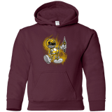 Sweatshirts Maroon / YS Yellow Ranger Artwork Youth Hoodie