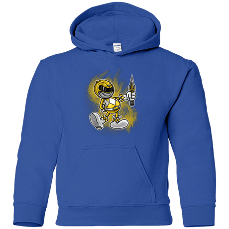 Sweatshirts Royal / YS Yellow Ranger Artwork Youth Hoodie