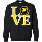 Sweatshirts Black / Small Yellow Ranger LOVE Crewneck Sweatshirt