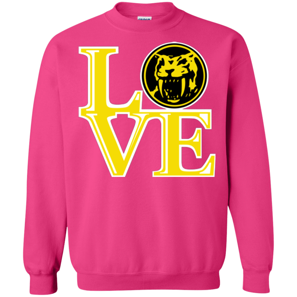 Sweatshirts Heliconia / Small Yellow Ranger LOVE Crewneck Sweatshirt