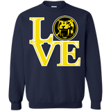 Sweatshirts Navy / Small Yellow Ranger LOVE Crewneck Sweatshirt