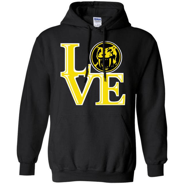 Sweatshirts Black / Small Yellow Ranger LOVE Pullover Hoodie