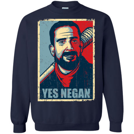 Sweatshirts Navy / Small Yes Negan Crewneck Sweatshirt