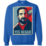 Sweatshirts Royal / Small Yes Negan Crewneck Sweatshirt