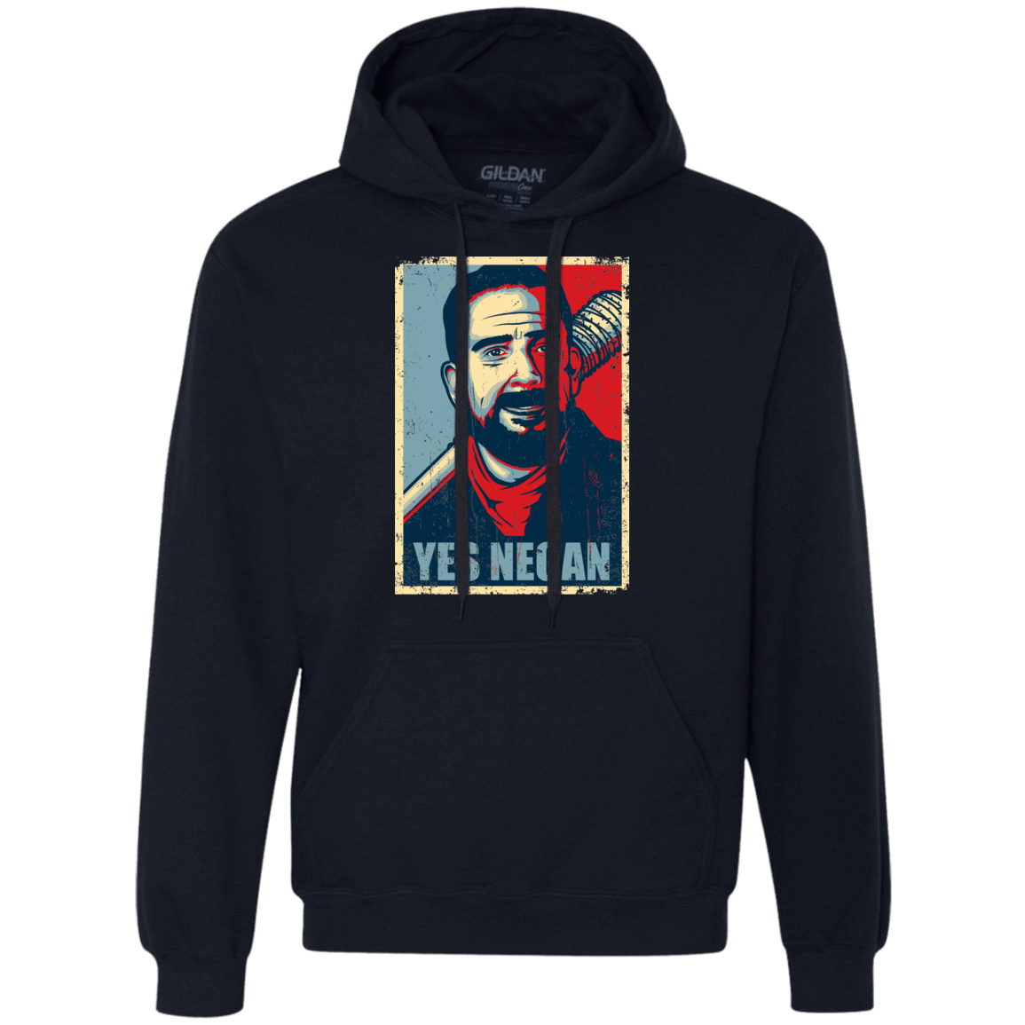 Sweatshirts Navy / Small Yes Negan Premium Fleece Hoodie