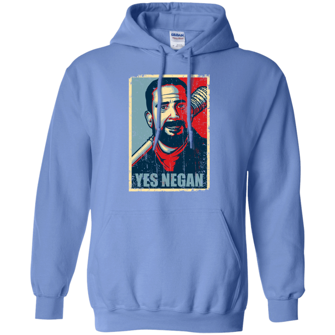 Sweatshirts Carolina Blue / Small Yes Negan Pullover Hoodie