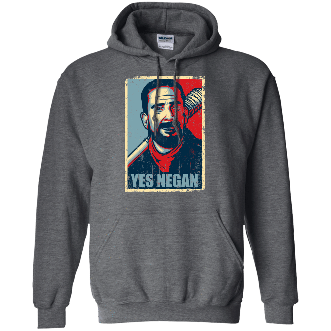 Sweatshirts Dark Heather / Small Yes Negan Pullover Hoodie