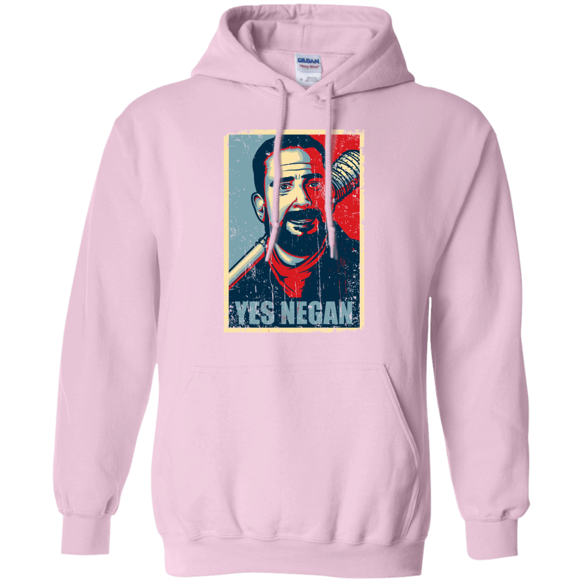 Sweatshirts Light Pink / Small Yes Negan Pullover Hoodie