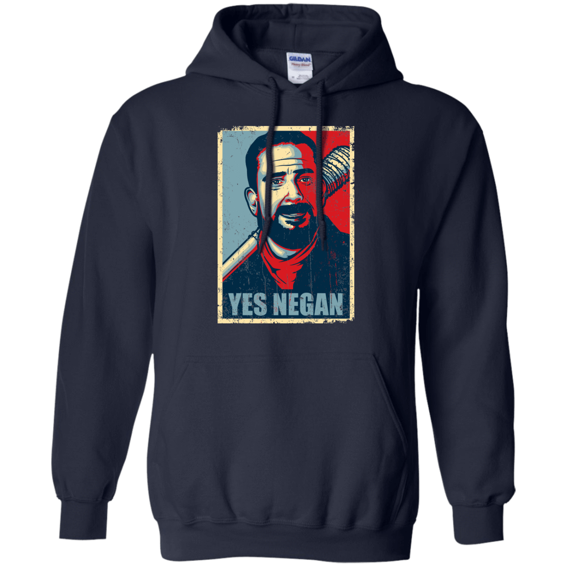 Sweatshirts Navy / Small Yes Negan Pullover Hoodie