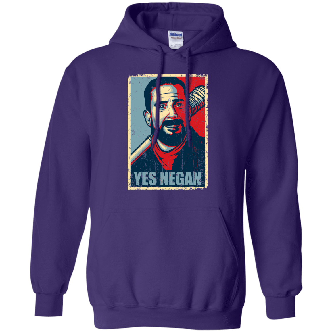 Sweatshirts Purple / Small Yes Negan Pullover Hoodie