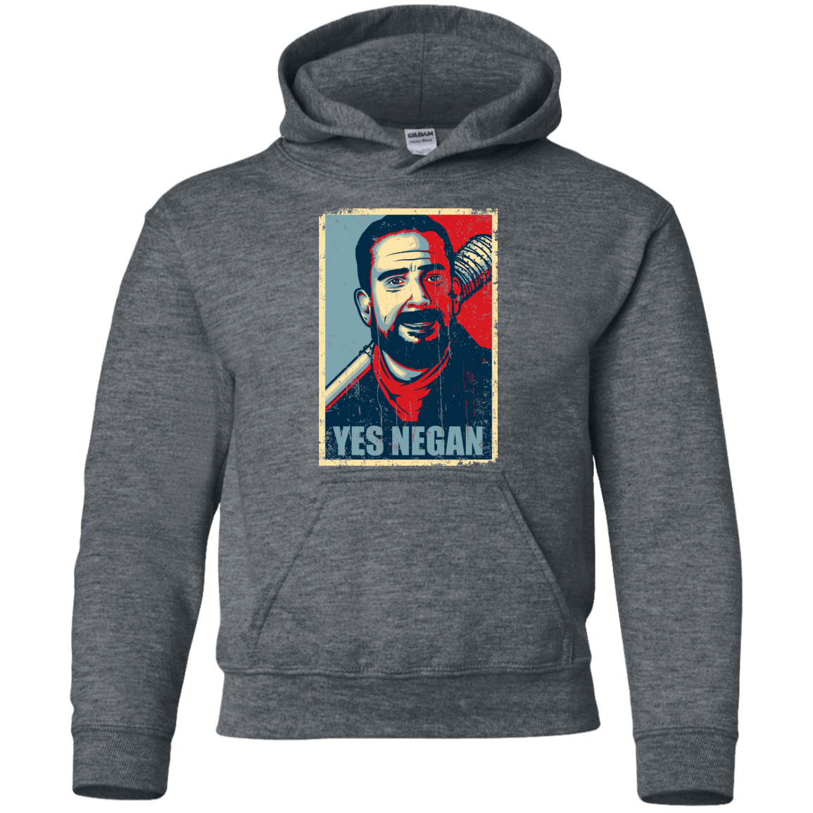 Sweatshirts Dark Heather / YS Yes Negan Youth Hoodie