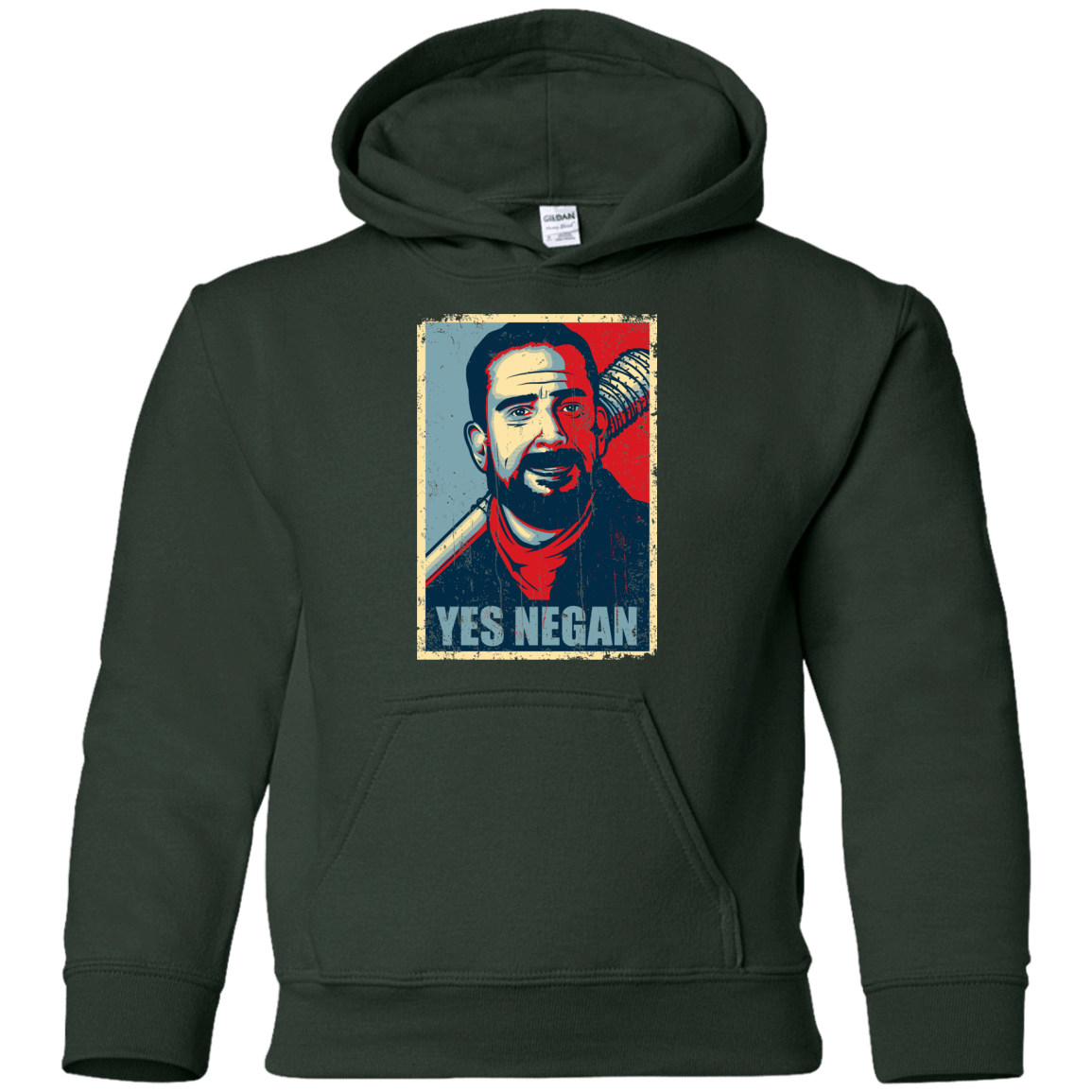 Sweatshirts Forest Green / YS Yes Negan Youth Hoodie