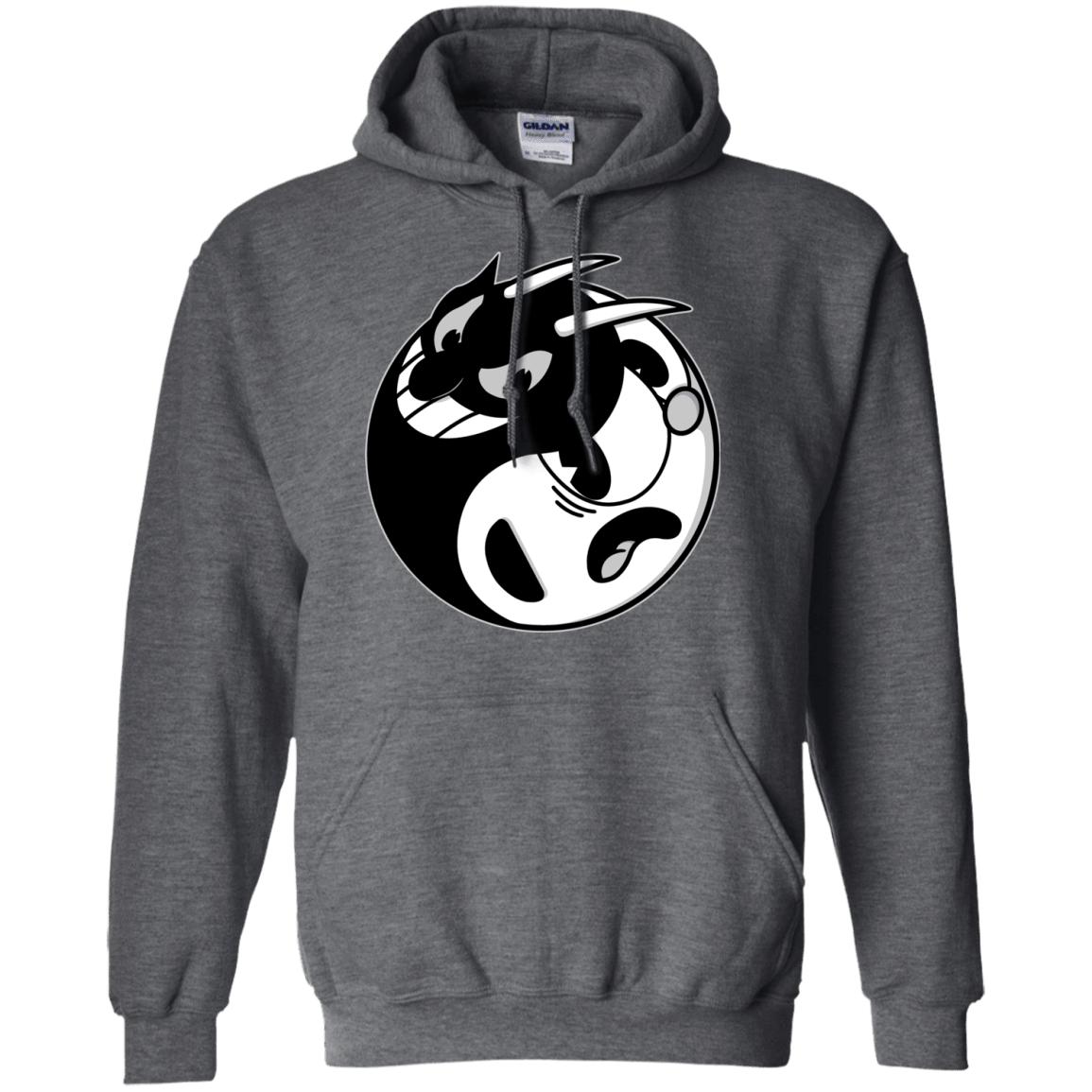 Sweatshirts Dark Heather / S Yin Cup! Pullover Hoodie