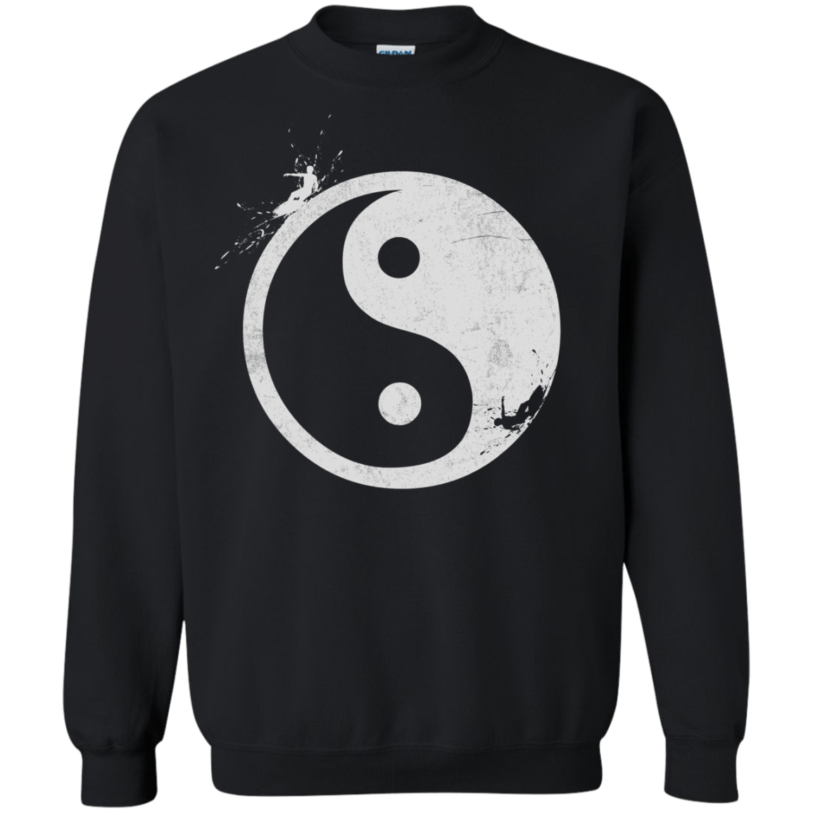 Sweatshirts Black / S Yin Yang Surfer Crewneck Sweatshirt