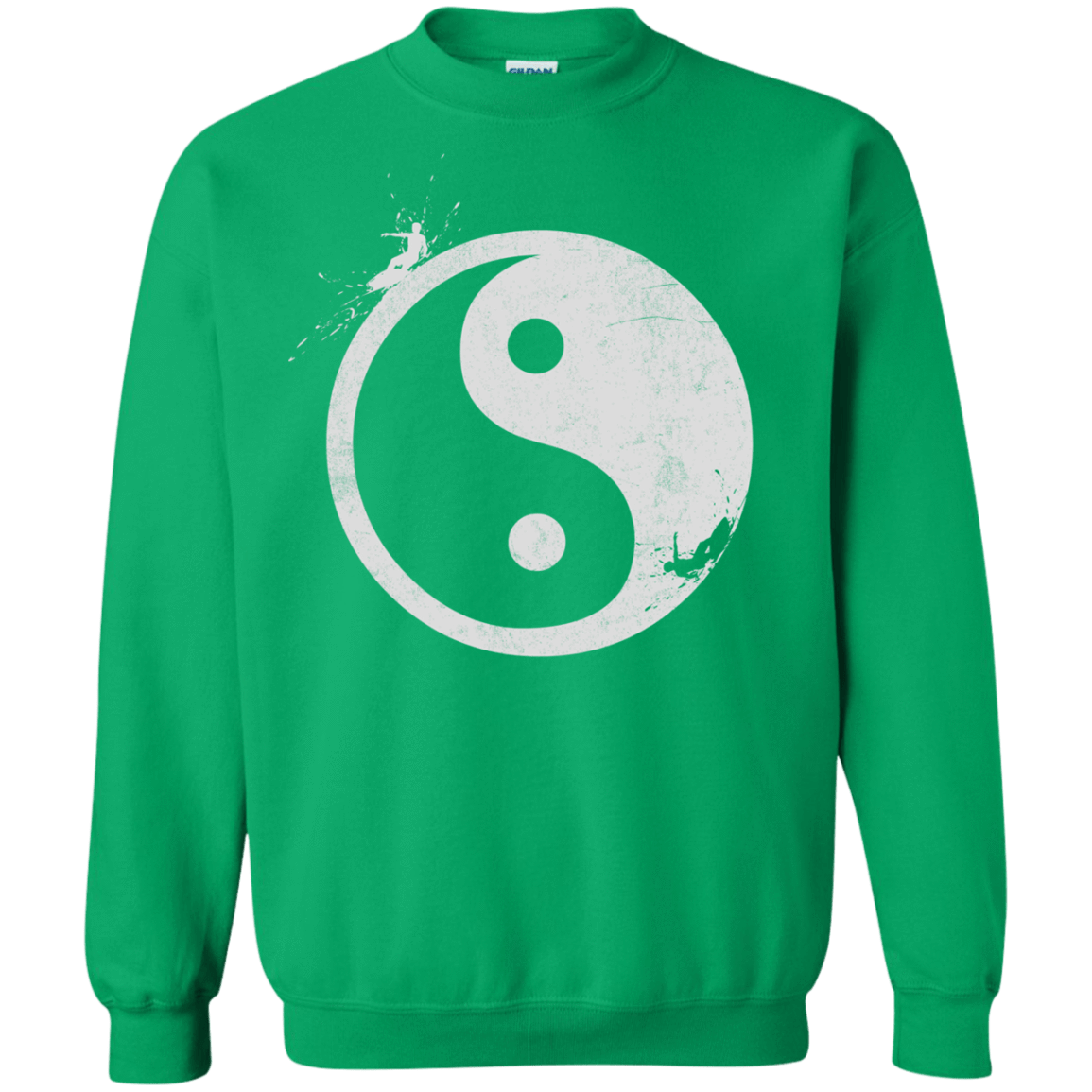 Sweatshirts Irish Green / S Yin Yang Surfer Crewneck Sweatshirt