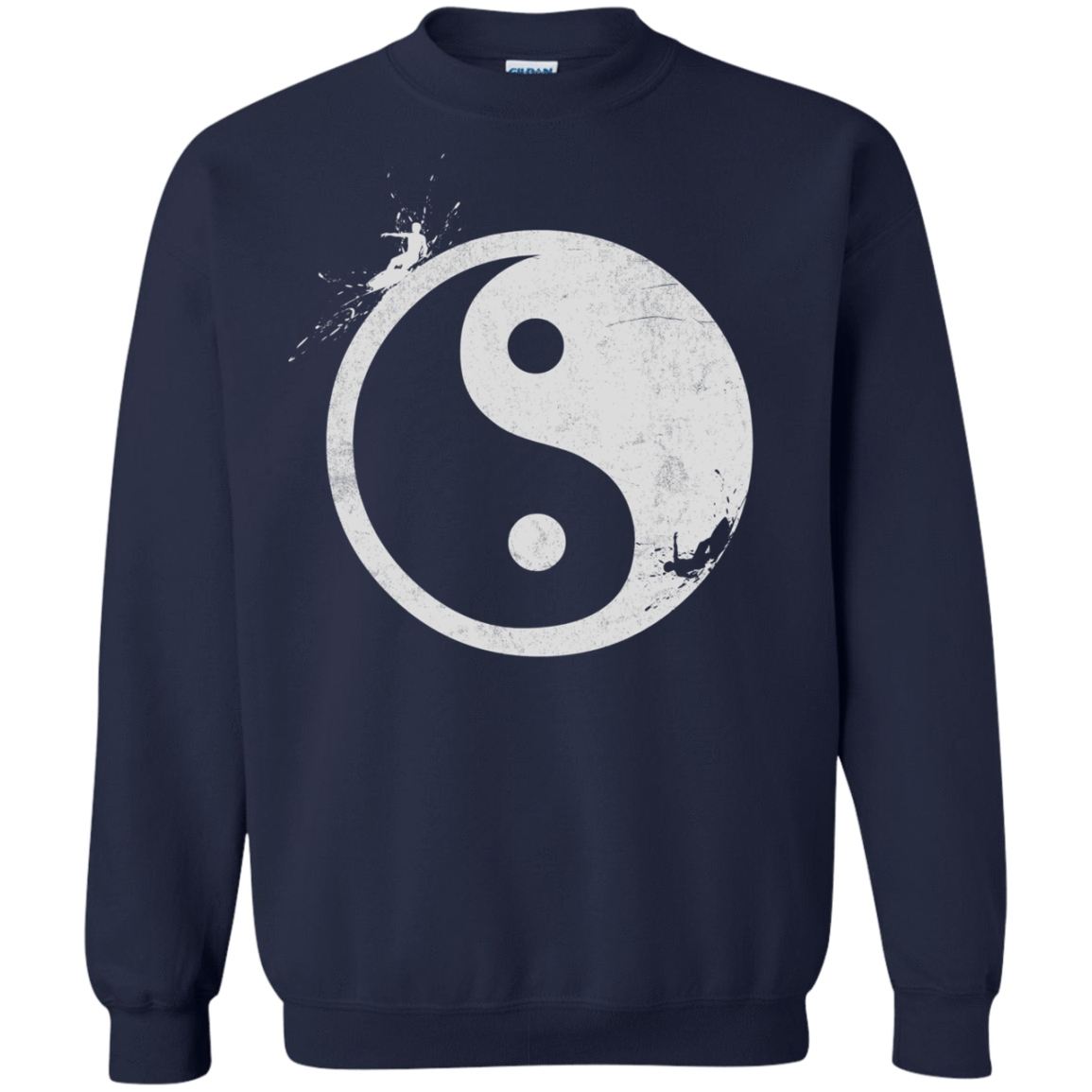 Sweatshirts Navy / S Yin Yang Surfer Crewneck Sweatshirt