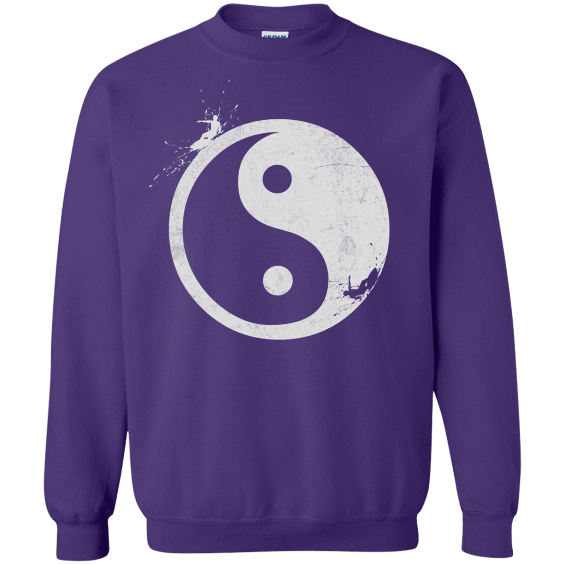 Sweatshirts Purple / S Yin Yang Surfer Crewneck Sweatshirt