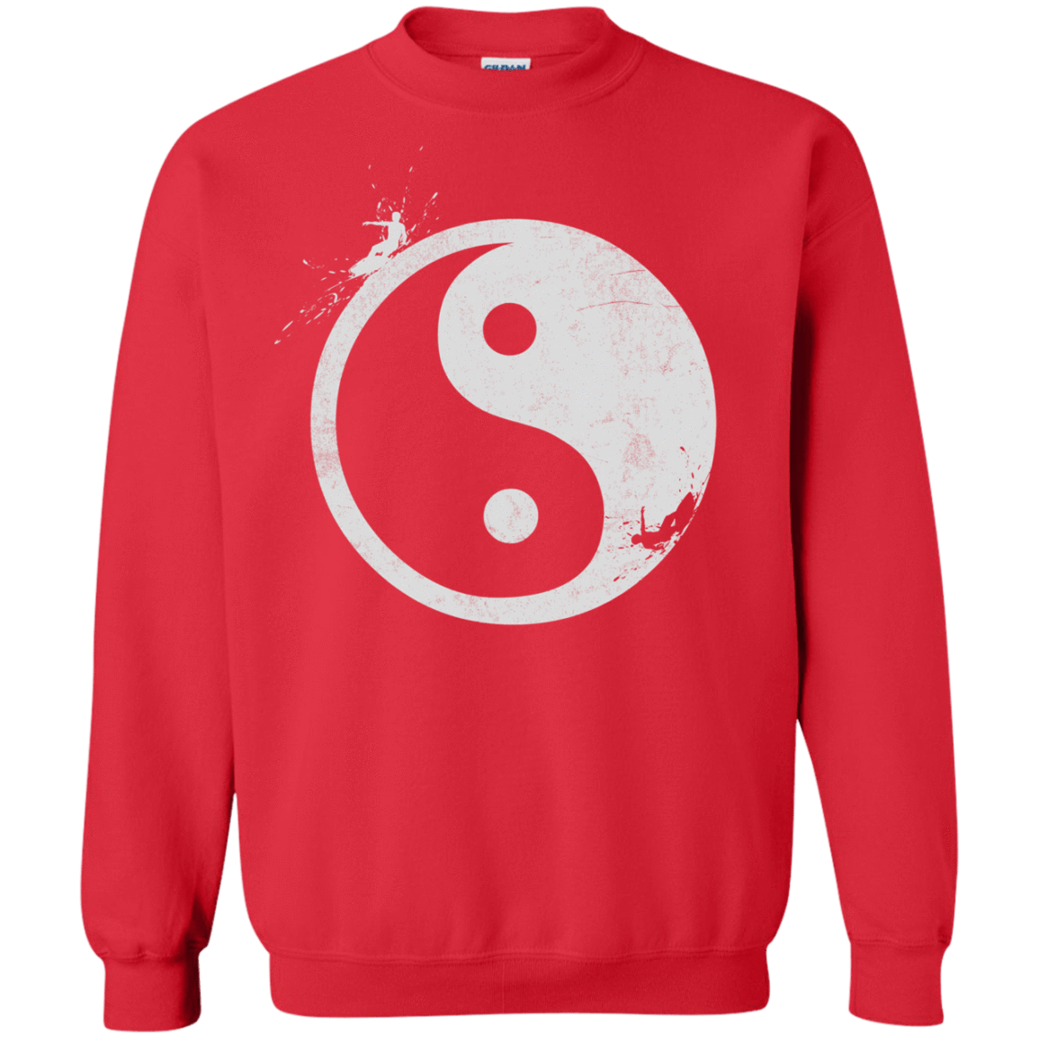 Sweatshirts Red / S Yin Yang Surfer Crewneck Sweatshirt