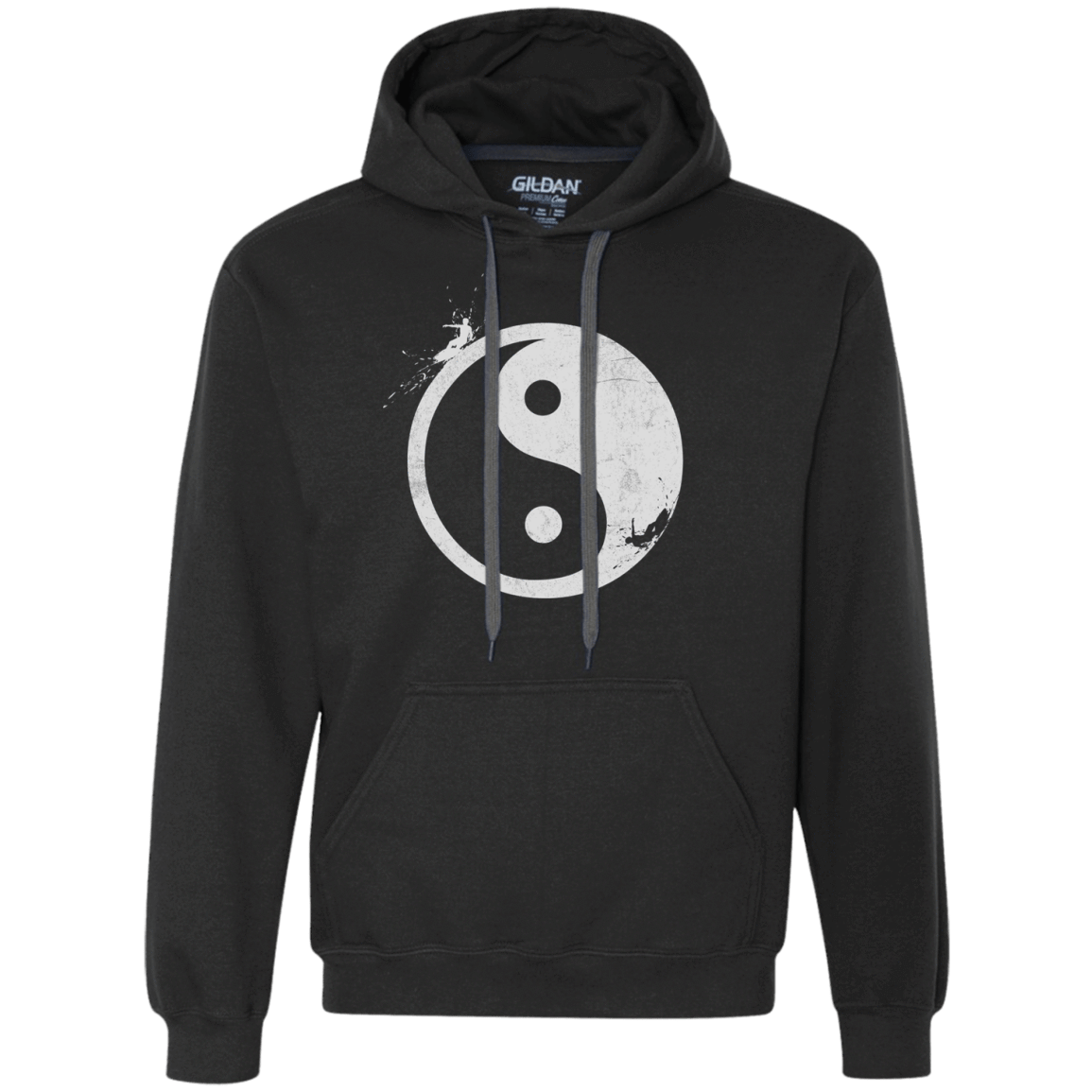 Sweatshirts Black / S Yin Yang Surfer Premium Fleece Hoodie