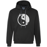 Sweatshirts Black / S Yin Yang Surfer Premium Fleece Hoodie