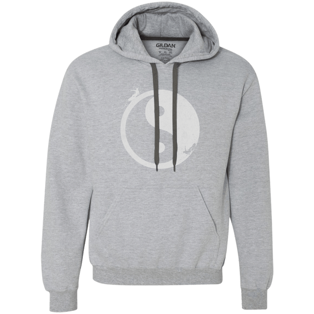 Sweatshirts Sport Grey / S Yin Yang Surfer Premium Fleece Hoodie