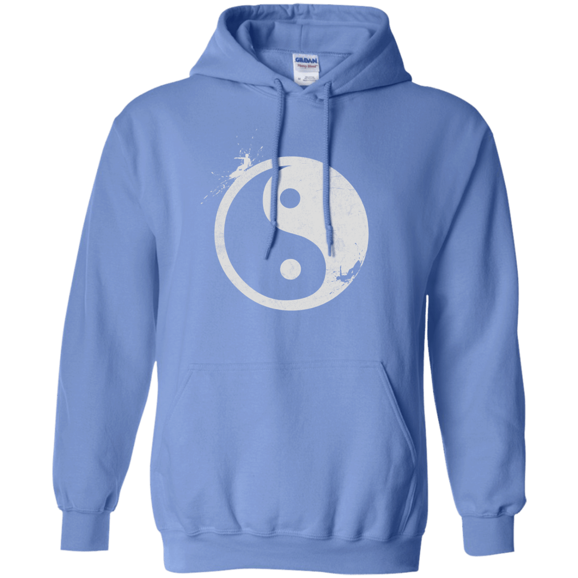 Sweatshirts Carolina Blue / S Yin Yang Surfer Pullover Hoodie