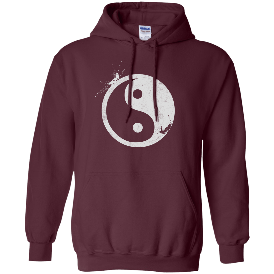 Sweatshirts Maroon / S Yin Yang Surfer Pullover Hoodie