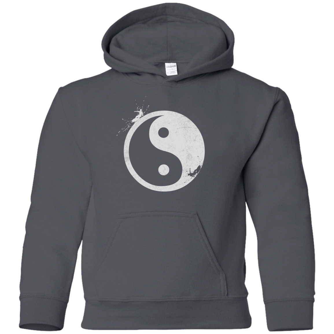 Sweatshirts Charcoal / YS Yin Yang Surfer Youth Hoodie