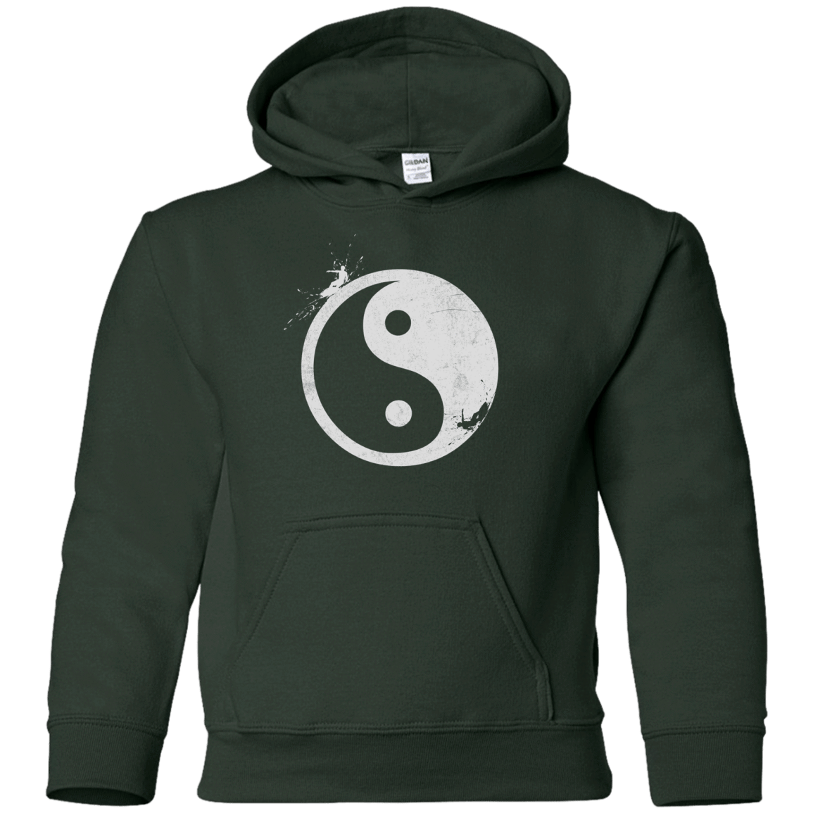 Sweatshirts Forest Green / YS Yin Yang Surfer Youth Hoodie