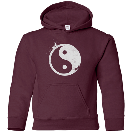 Sweatshirts Maroon / YS Yin Yang Surfer Youth Hoodie