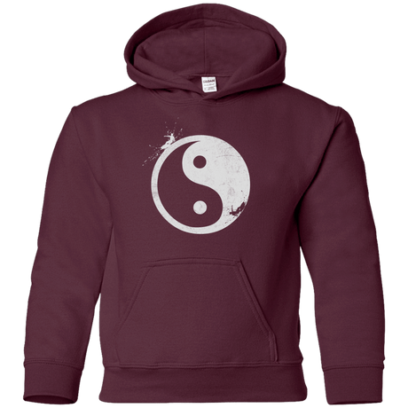 Sweatshirts Maroon / YS Yin Yang Surfer Youth Hoodie