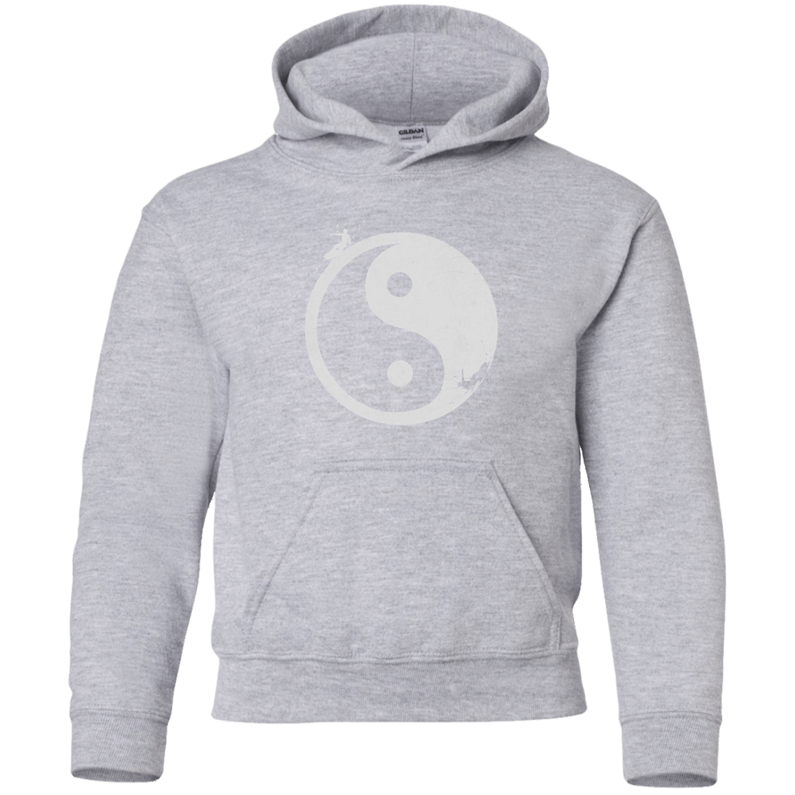 Sweatshirts Sport Grey / YS Yin Yang Surfer Youth Hoodie