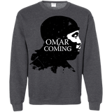 Sweatshirts Dark Heather / S Yo Omar Is Coming Crewneck Sweatshirt