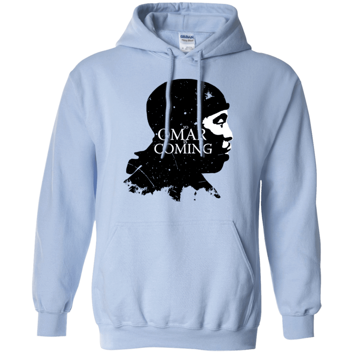 Sweatshirts Light Blue / S Yo Omar Is Coming Pullover Hoodie