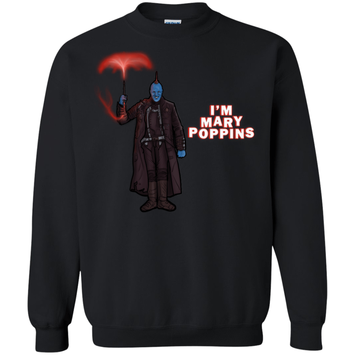 Sweatshirts Black / S Yondu Poppins Crewneck Sweatshirt